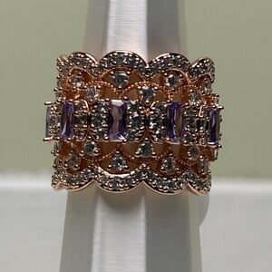 OG collection with all the Princess feels.  Purple topaz on rose gold.  Size 6.